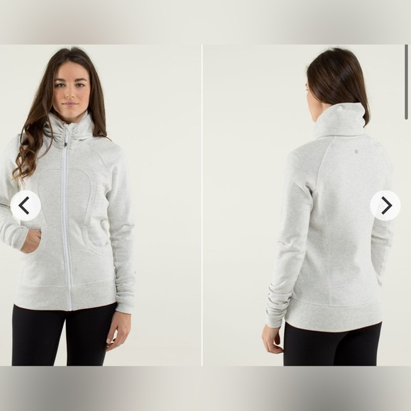 Lululemon Calm & Cozy Jacket
Heathered White / White size 12 - Picture 12 of 12